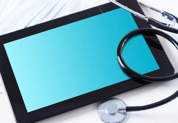 Tablet with the term medicine on the screen medicine — Stock Photo, Image
