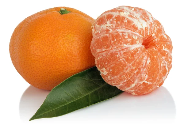 Tangerines on white — Stock Photo, Image