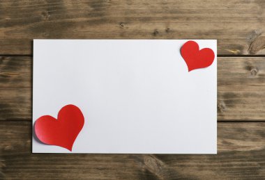 Sevgililer günü için tebrik kartı.