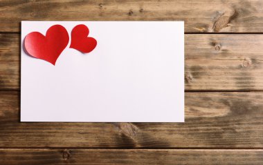 Sevgililer günü için tebrik kartı.