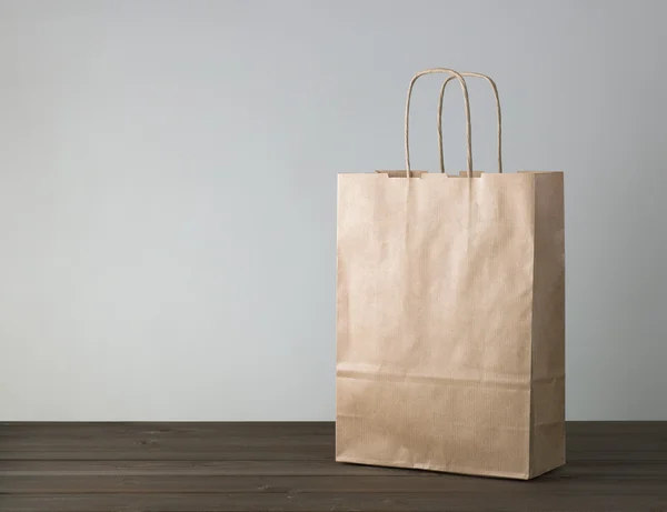 Disposable bag of kraft paper — Stock Photo, Image