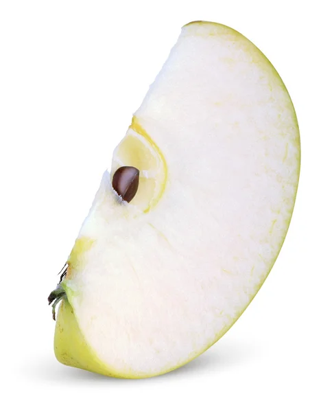 Green apple slice — Stock Photo, Image