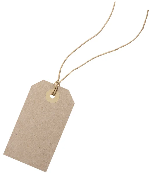 Empty shopping tag template — Stock Photo, Image