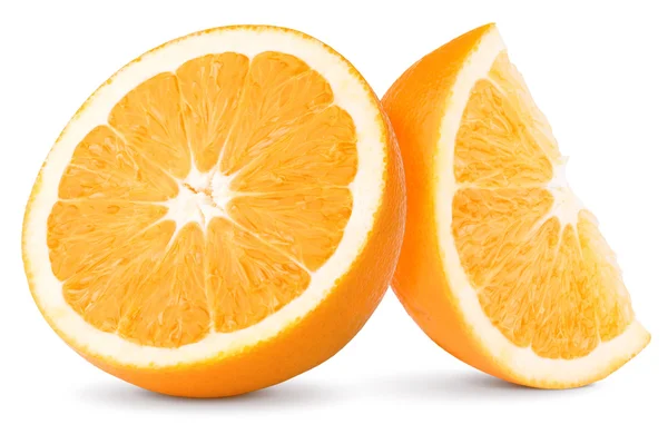Due fette di arancia — Foto Stock