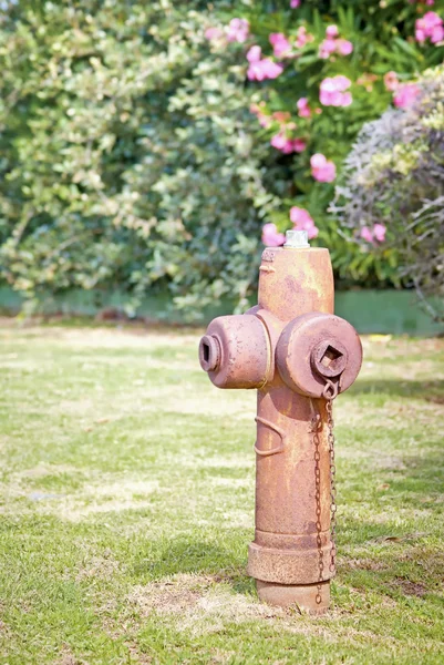Ржавый пожарный гидрант — стоковое фото