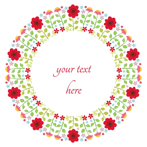 Daire içinde çiçek tasarım