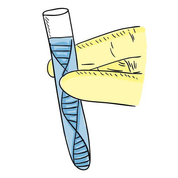 Investigación de ADN en probeta — Archivo Imágenes Vectoriales