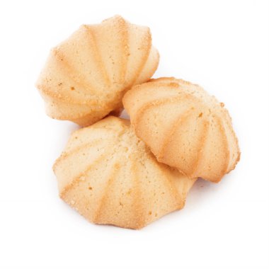 beyaz izole kurabiye