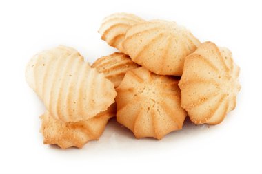 beyaz izole kurabiye