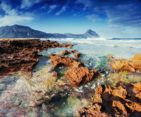 Picturesque rocky coast. Fantastic view of the nature reserve — Stock Photo, Image