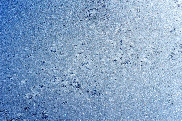 Bir Pencere Üzerinde Buz Kristalleri — Stok fotoğraf