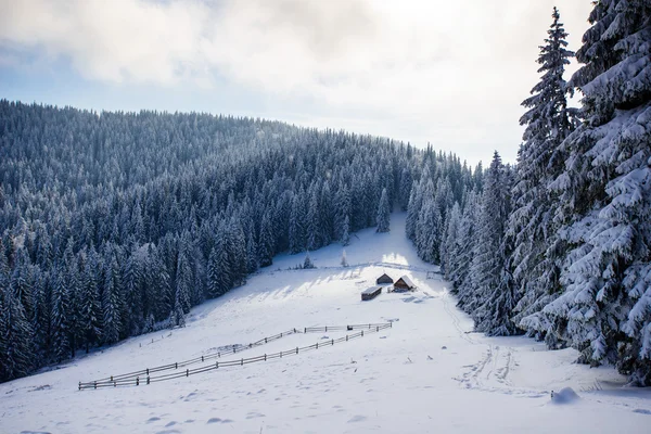 Montanha da neve — Fotografia de Stock