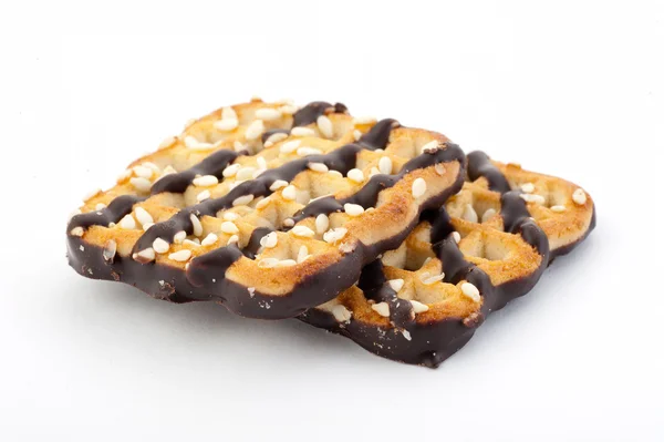 Galletas con chocolate — Foto de Stock