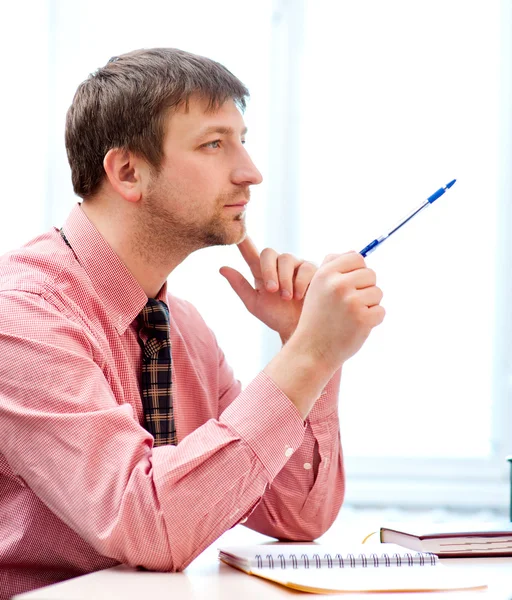 Människan tänker — Stockfoto