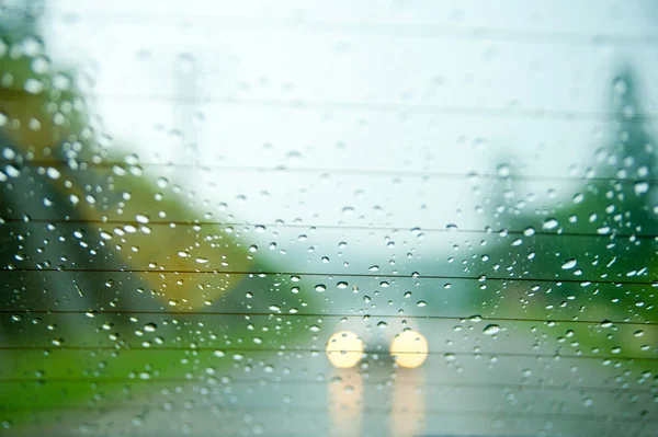 Driving in the rain — Stock Photo, Image