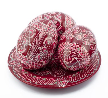 ahşap Paskalya yumurtaları