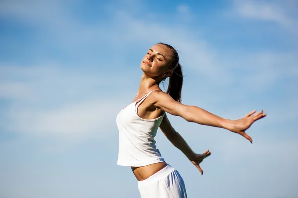 Fitness žena — Stock fotografie