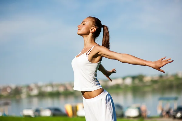 Mujer Fitness — Foto de Stock