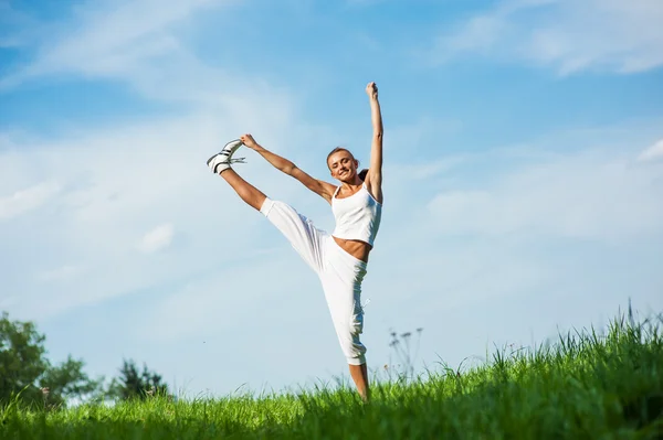 Fitness žena — Stock fotografie