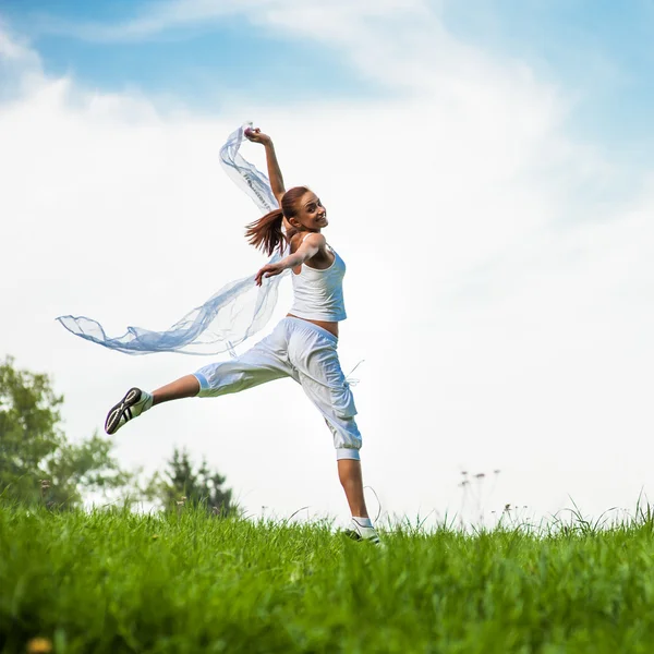 Fitness-Frau — Stockfoto