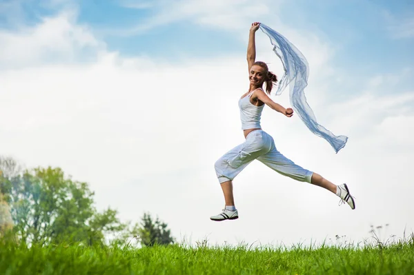 Fitness-Frau — Stockfoto