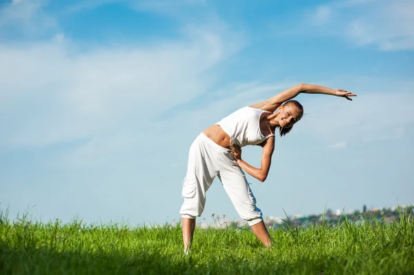 Fitness-Frau — Stockfoto