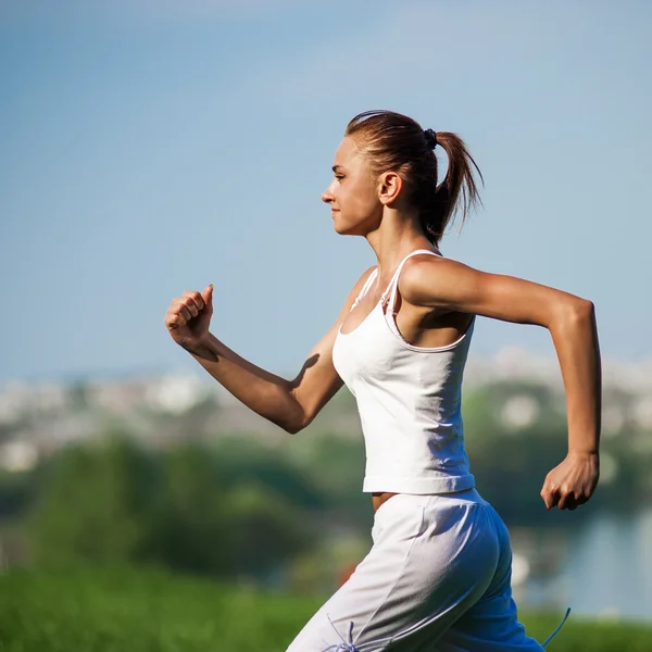 Sport vrouw opleiding — Stockfoto