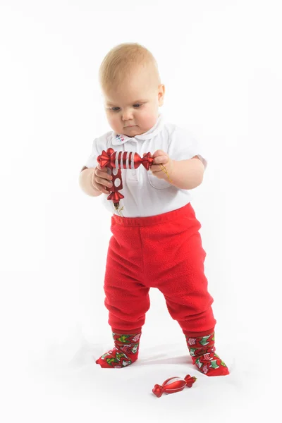 Little girl plays — Stock Photo, Image