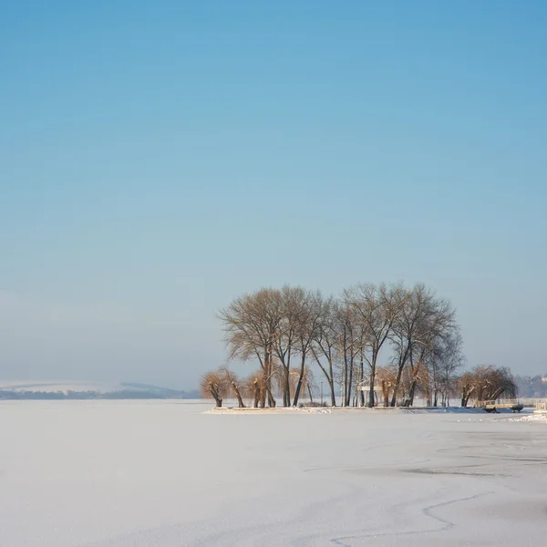 Bevroren eiland — Stockfoto