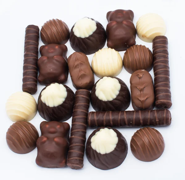 Delicious Chocolate Pralines — Stock Photo, Image