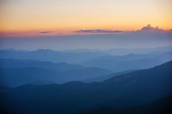 美丽的落日落山 — 图库照片