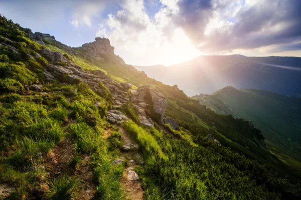 夏天的山 — 图库照片