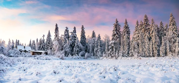 Krásný dřevěný dům — Stock fotografie