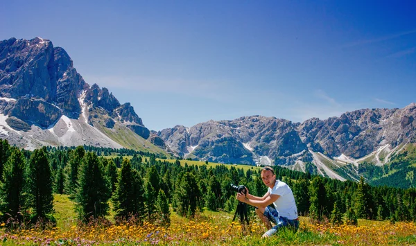 Photographe dans les Alpes — Photo