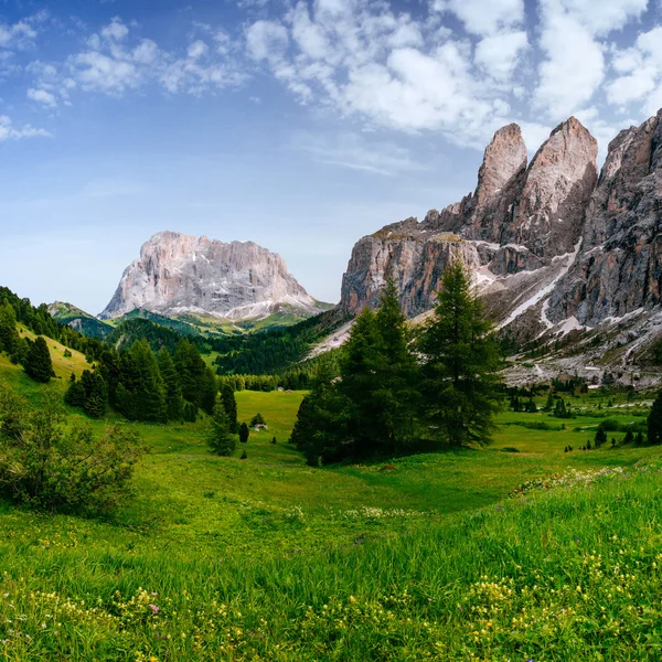 Beautiful views of the mountains in the Alps — Stock Photo, Image