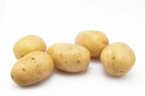 Quality of potatoes erou. Potatoes isolated on white background — Stock Photo, Image
