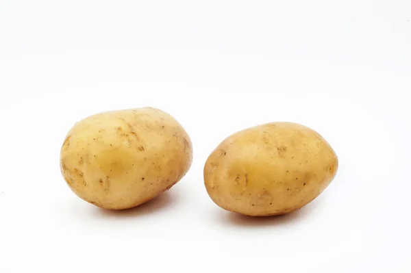 Jakości ziemniaków stopić. Ziemniaki na białym tle — Zdjęcie stockowe