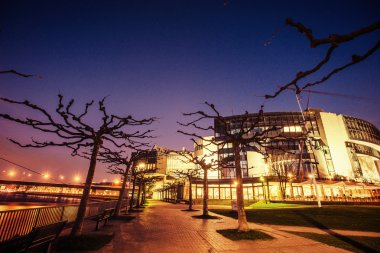 gece şehir osvitchene neon.