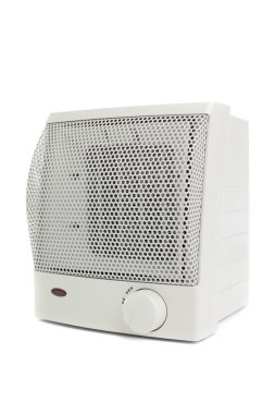 Beyaz arka plan üzerinde sağlamlığına beyaz hava ısıtıcı