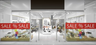 güzel Avrupa mağaza pencere