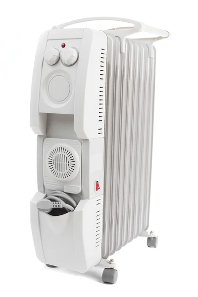白色背景上的现代加热器 — 图库照片