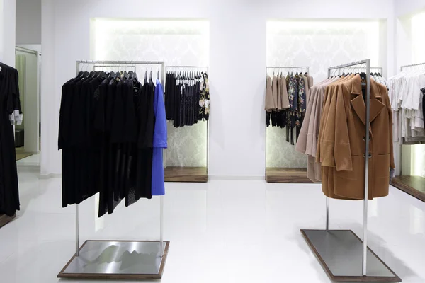 Brand new interior of cloth store Stock Picture