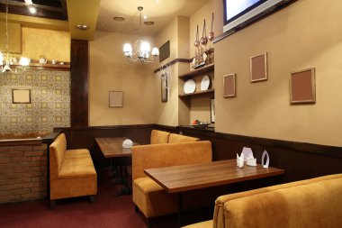 parlak renklerde Avrupa Restoran
