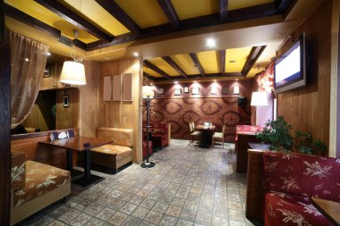 parlak renklerde Avrupa Restoran