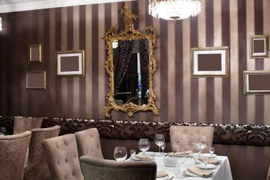 parlak renklerde Avrupa Restoran