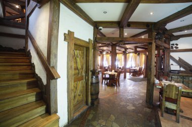 parlak renklerde Avrupa Restoran