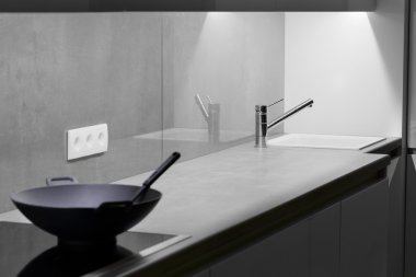 İç modern Avrupa mutfağı