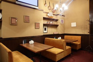 parlak renklerde Avrupa Restoran
