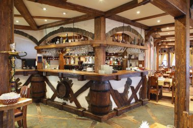 parlak renklerde Avrupa Restoran