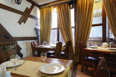 parlak renklerde Avrupa Restoran